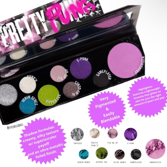 🆕 MAC Pretty Punk Eyeshadow & Highlighter Palette Limited Edition - Picture 9 of 16